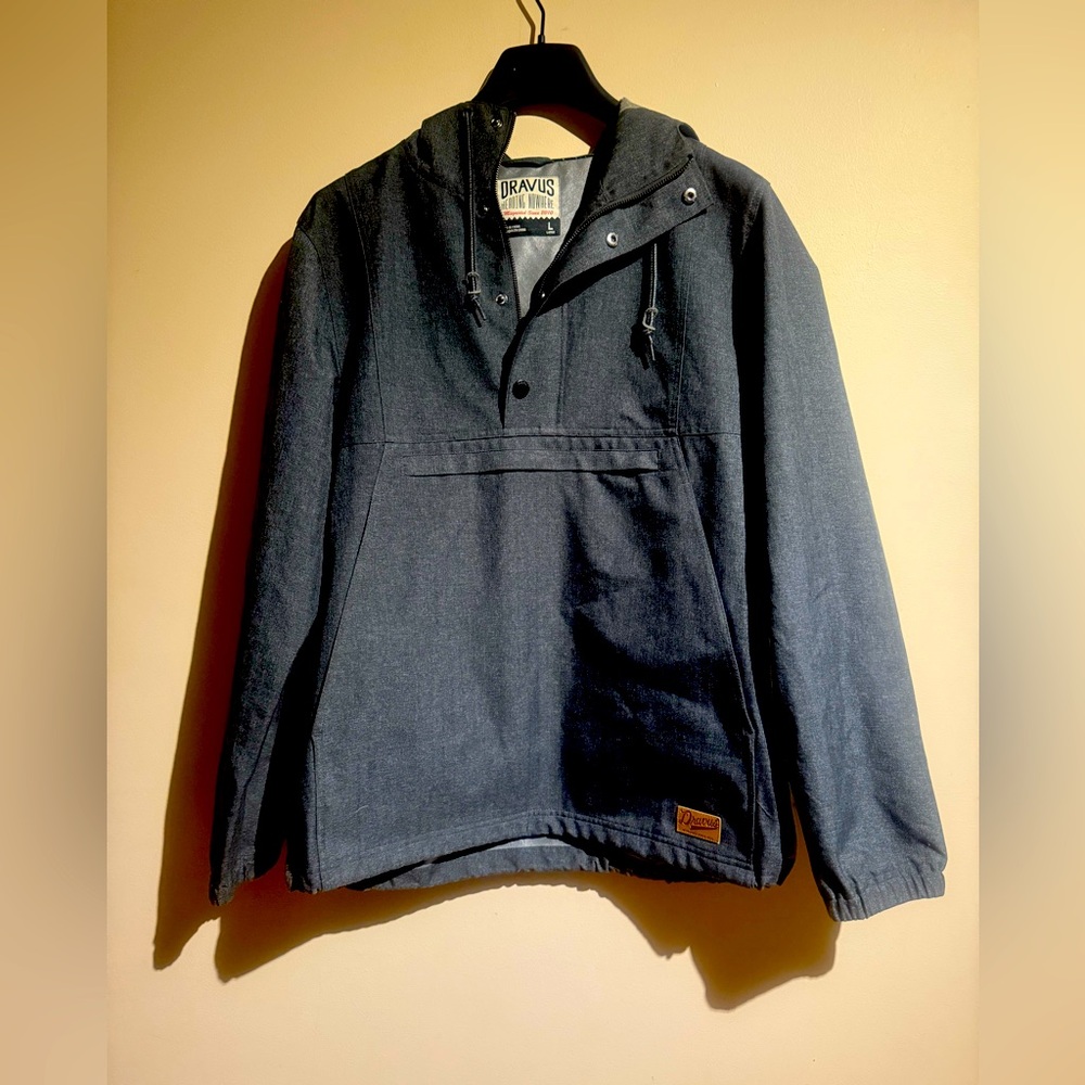 Dravus Men's Dark Gray Pullover Hooded Jacket